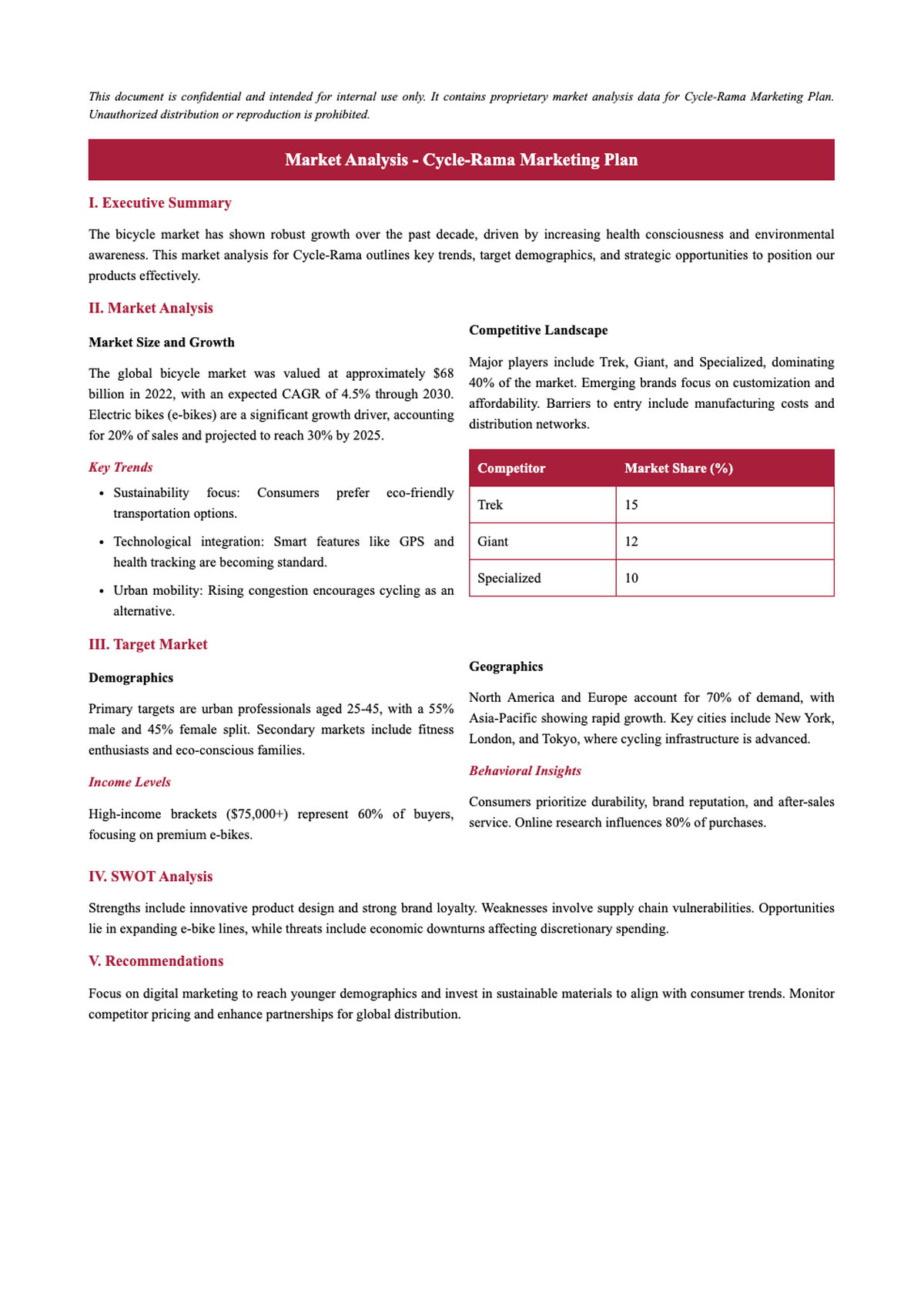 Cycle Rama marketing plan with market analysis and target market sections_variant_2